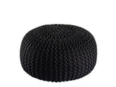 Sophia - Pouf PREMIUM - antraciet - 100% gerecycled kunststof - ø45cm